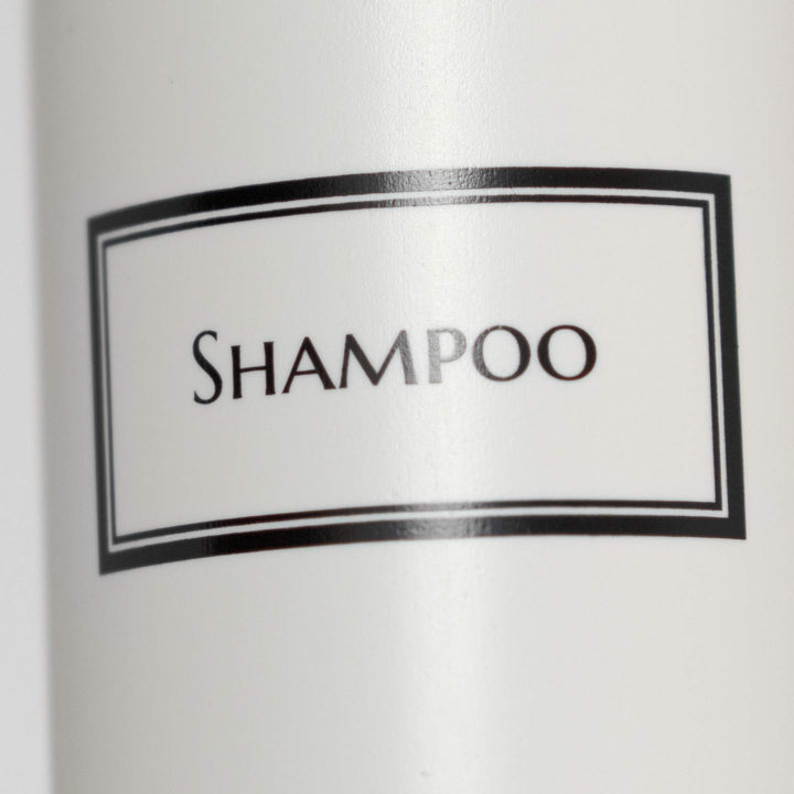 Artanis Home Silkscreened Empty Shower Bottle Set for Shampoo, Conditioner, and Body Wash, Cosmo/Bullet 16 oz 3-Pack, White (White Pumps)