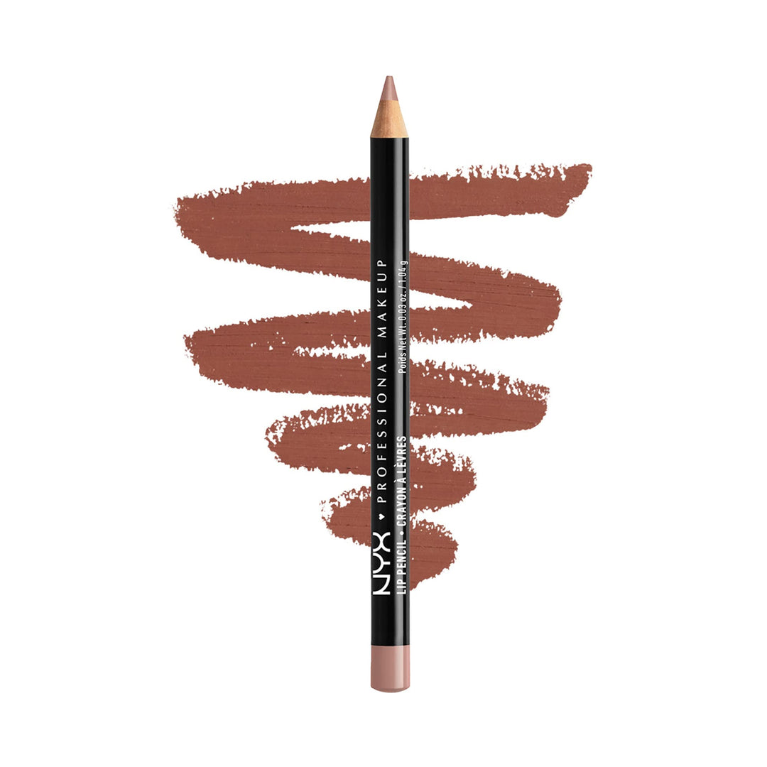 PROFESSIONAL MAKEUP Slim Lip Pencil, Long-Lasting Creamy Lip Liner - Coffee