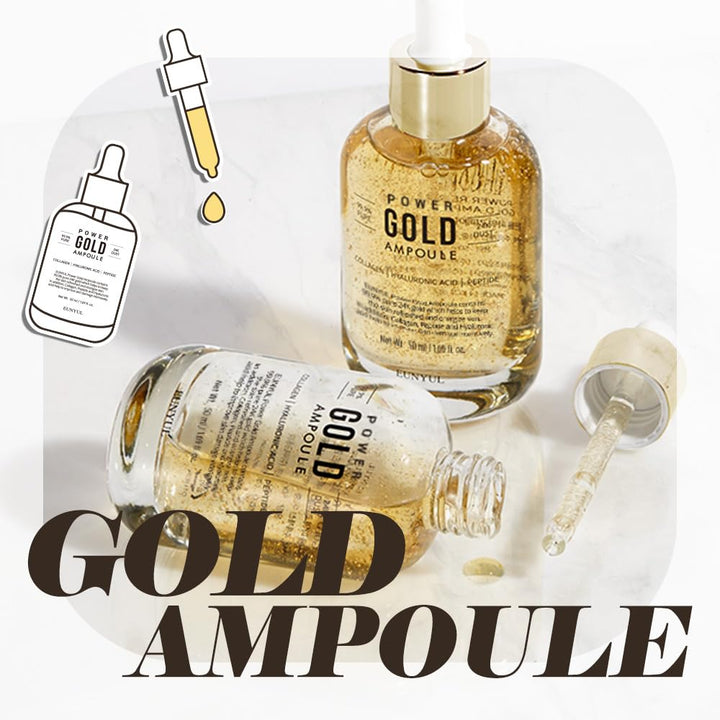 Power Enhancing Gold Ampoule [1.69 fl. Oz. / 50ml] 99.99% Pure 24K Gold Serum