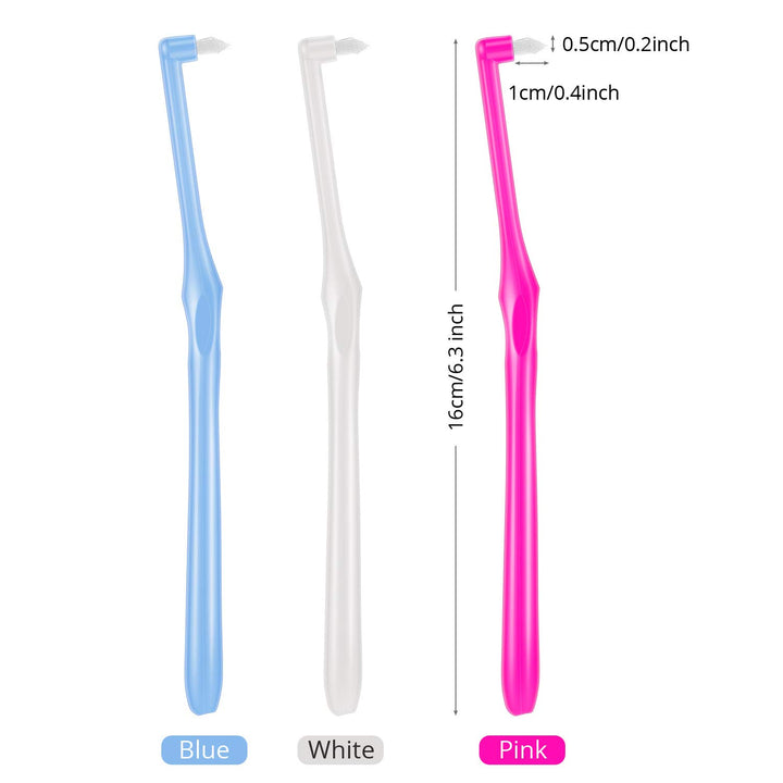 12 Pieces Tufted Toothbrush End-Tuft Tapered Trim Toothbrush Soft Trim Toothbrush Single Compact Interdental Brush