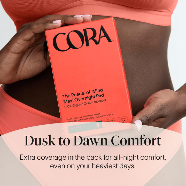Cora 100% Organic Cotton Topsheet Maxi Pads | Ultra Thi