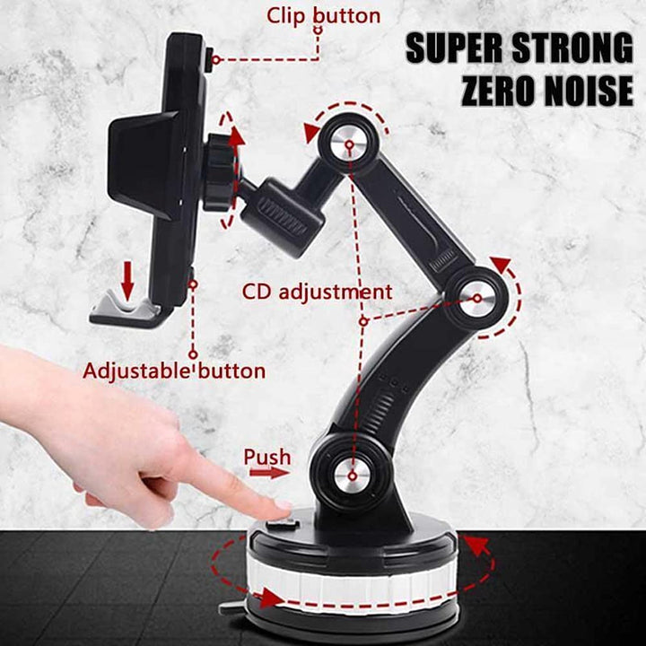 HIYITKS Car Phone Holder Mount, Suction Cup Cell Phone 