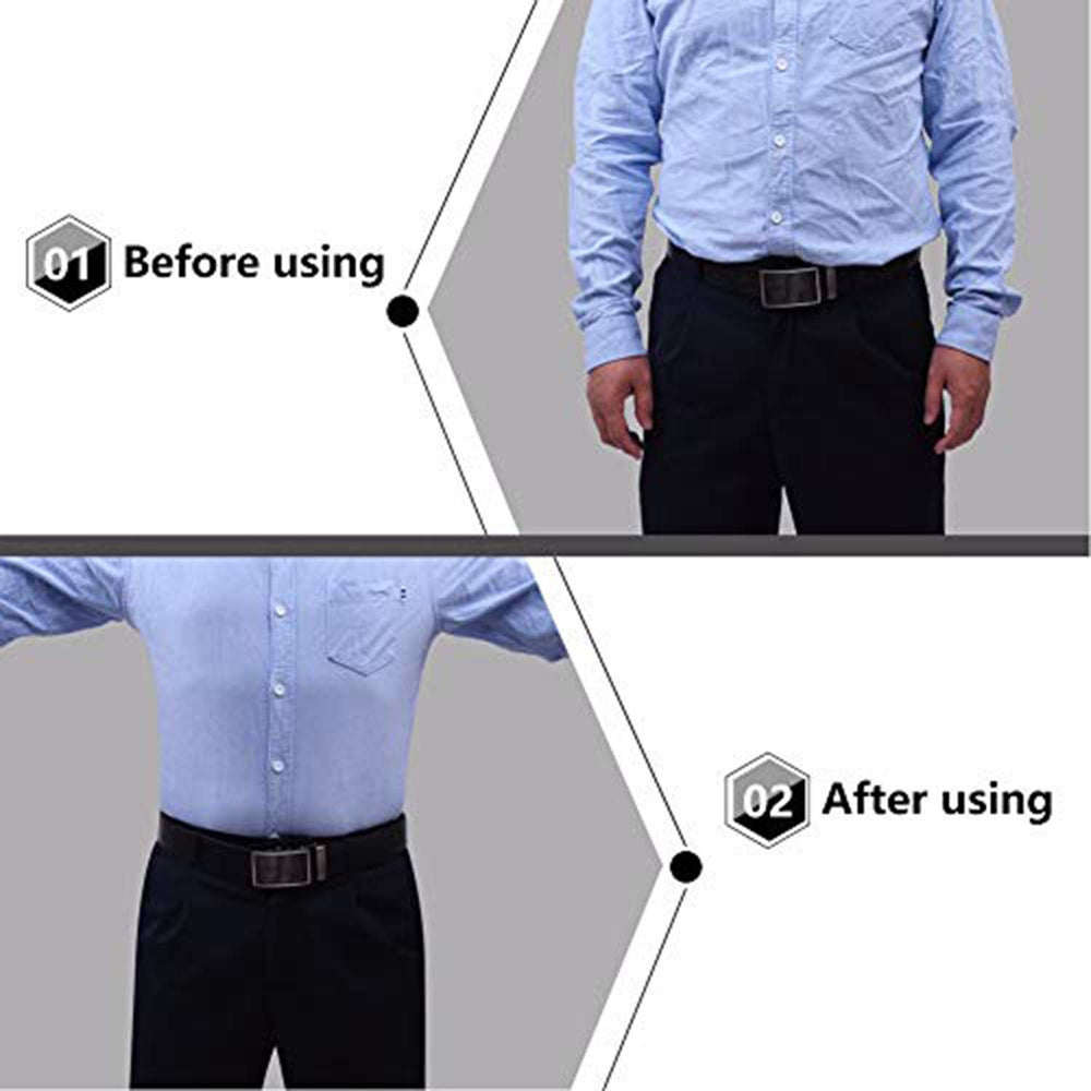Mens Shirt Stays Military Adjustable Elastic Garter Straps Sock Non-slip Clamps (Black/1 Pair)