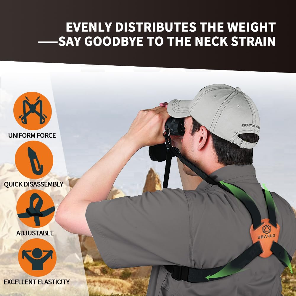 OUFABE Binocular Harness Strap, Binocular Strap, Adjust