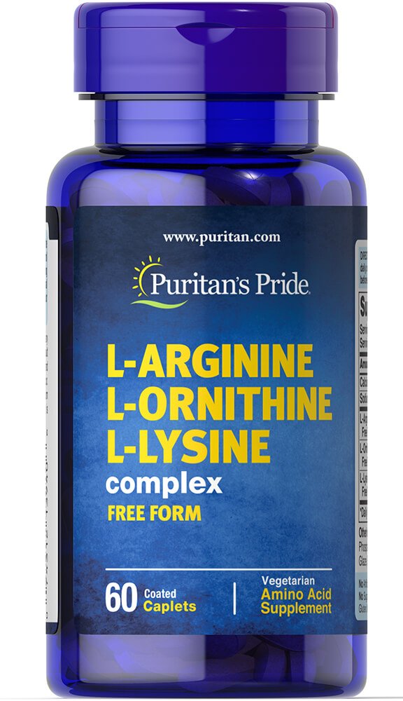 Puritan's Pride L-Arginine L-Ornithine L-Lysine 60 