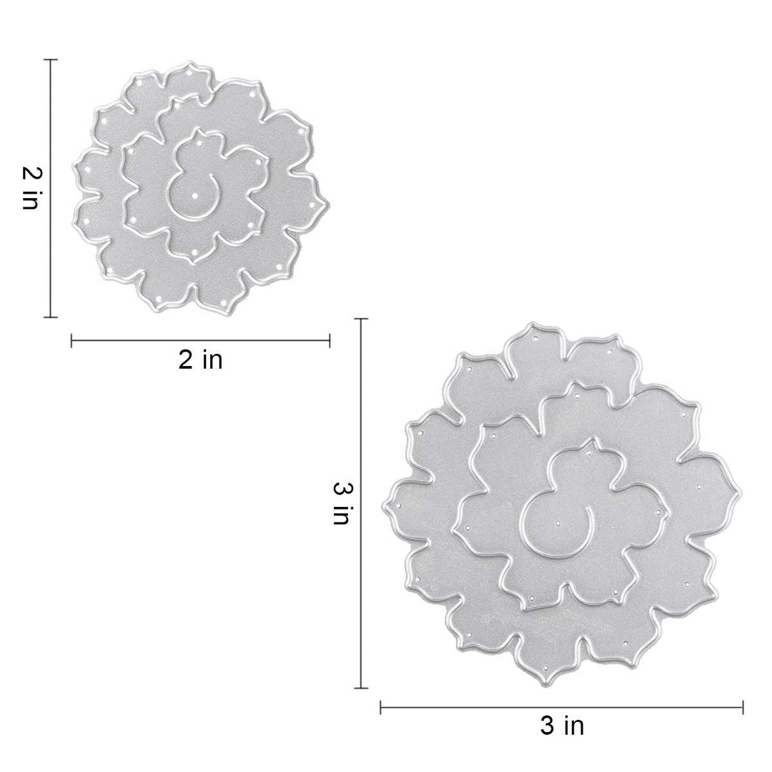 Cutting Dies Metal, Metallic Cutting Dies, Flower Metal Embossing Stencils for DIY Scrapbooking Photo Album Decorative DIY Paper Cards Making Gift