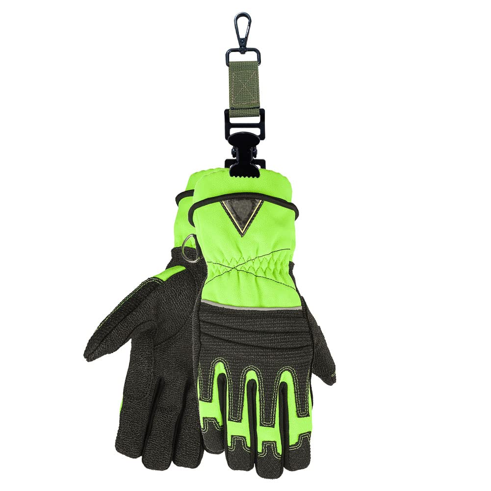 Glove Clip for Work Glove Holder Clip Grabber Rescue Firefighter Turnout Gear Glove Strap with Alligator Clip Utility Clip 4 Pieces