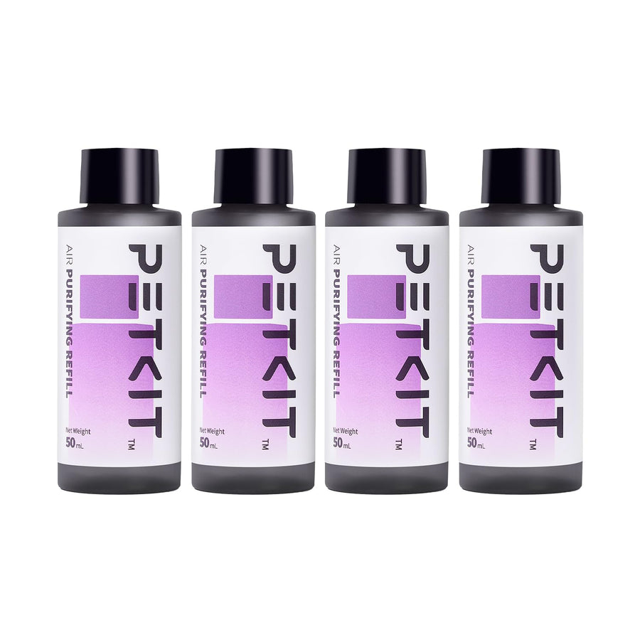 Air Purifying Refills for PuraX PuraMax Self-Cleaning Cat Litter Box, 100% Natural Ingredients Odor Remover, 4 Bottles Odor Eliminating Replacement Refills, Quickly Odor Control