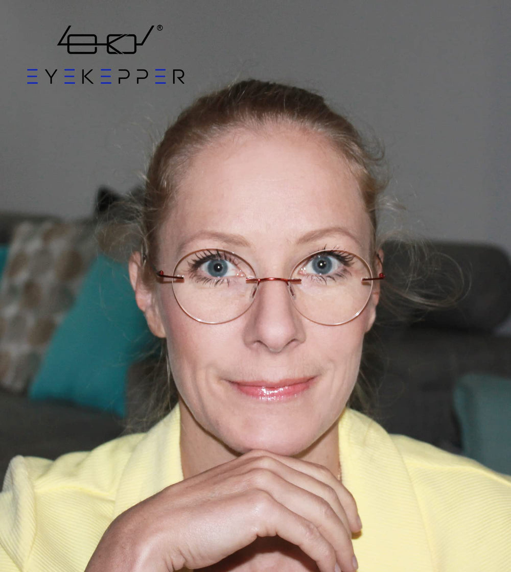 Eyekepper Frameless Reading Glasses Women - Round Rimle