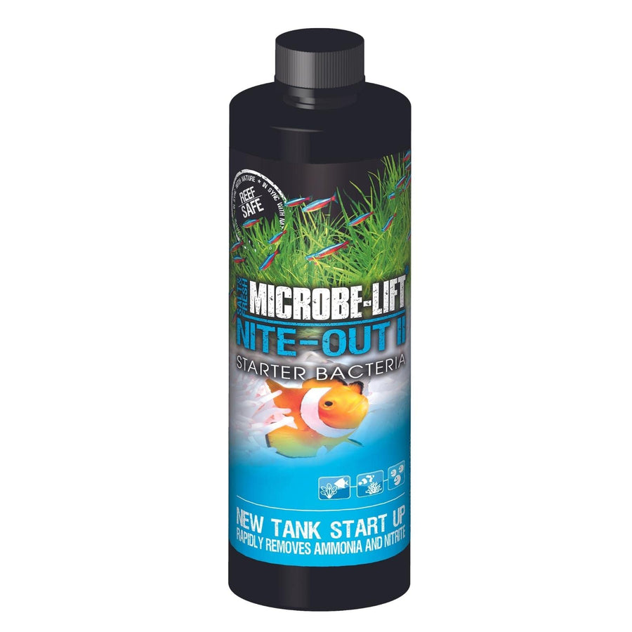 NITEH16 Nite-Out II Aquarium and Fish Tank Cleaner for Rapid Ammonia and Nitrite Reduction, Freshwater and Saltwater, 16 Ounces