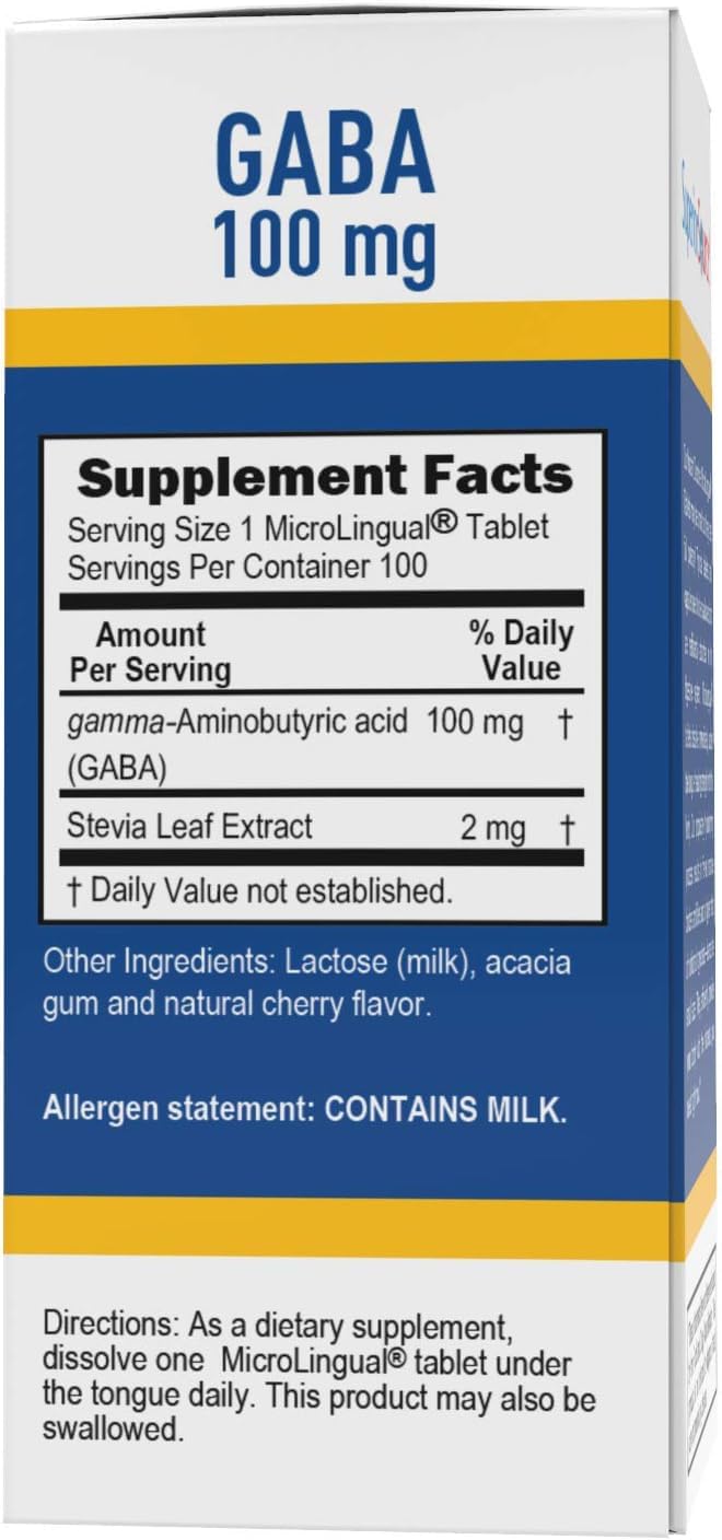 Superior Source GABA 100 mg, Quick Dissolve MicroLingua
