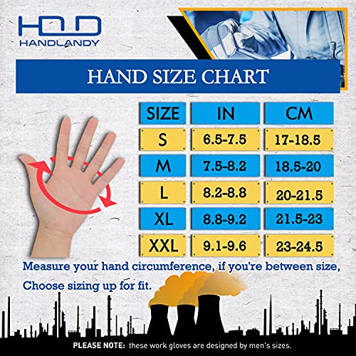 HANDLANDY Work Gloves Mens &amp; Women, Utility Saf
