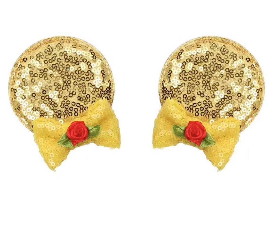 Minnie Ears Baby/Toddler Headband, Minnie Baby Ears, Minnie Ears Baby Headband, Toddler Headband (Classic Red Hair Clip)