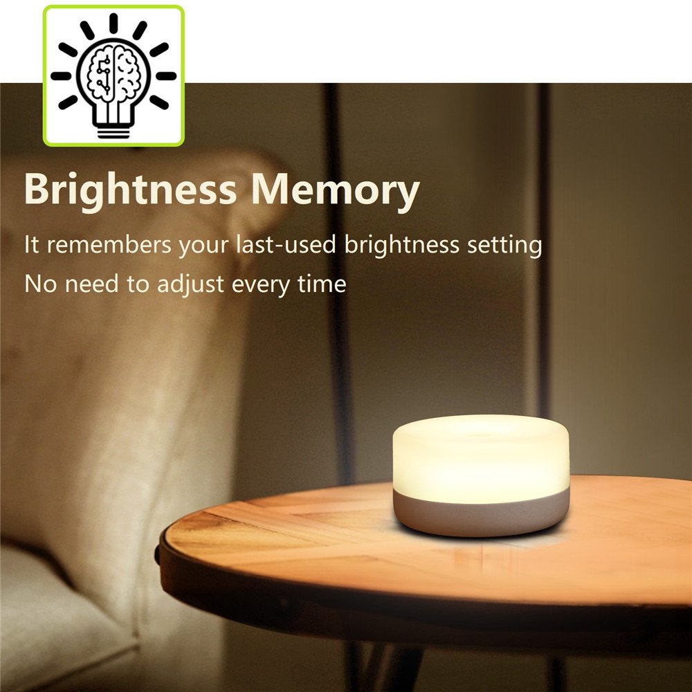 Baby Night Light, Rechargeable Mini Touch Light, Wireless LED Night Lights for Kids, Portable Bedside Lamp for Breastfeeding, Dimmable Nursery Lamp