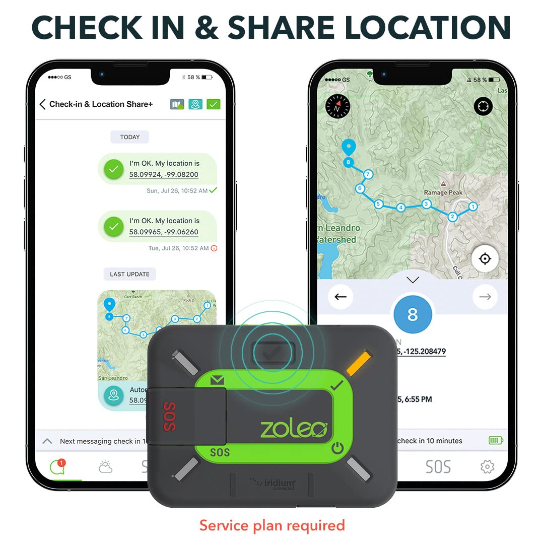 Satellite Communicator – Two-Way Global SMS Text Messenger &amp; Email, Emergency SOS Alerting, Check-in &amp; GPS Location – Android iOS Smartphone Accessory