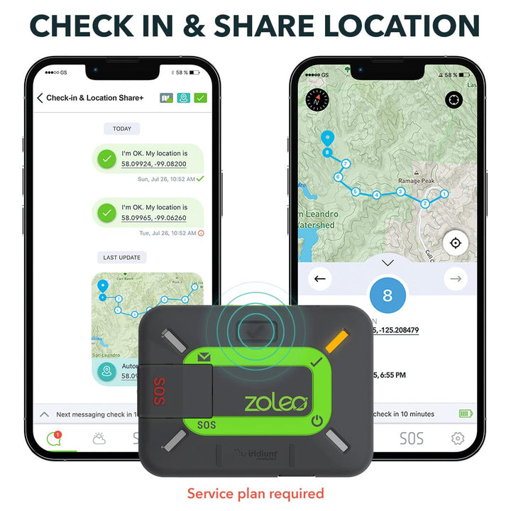 Satellite Communicator – Two-Way Global SMS Text Messenger &amp; Email, Emergency SOS Alerting, Check-in &amp; GPS Location – Android iOS Smartphone Accessory
