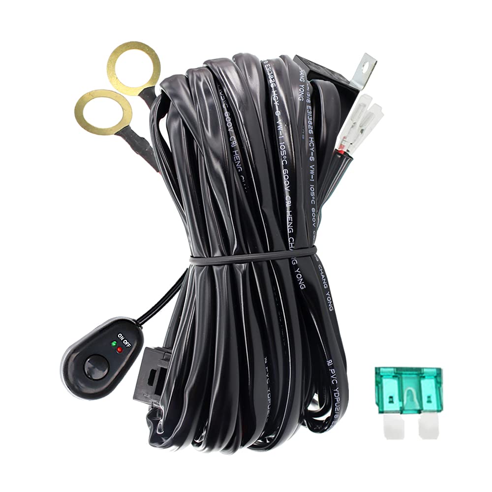 LED Work Lights Bar Wiring Harness Kit 1 Leads DC12V 40