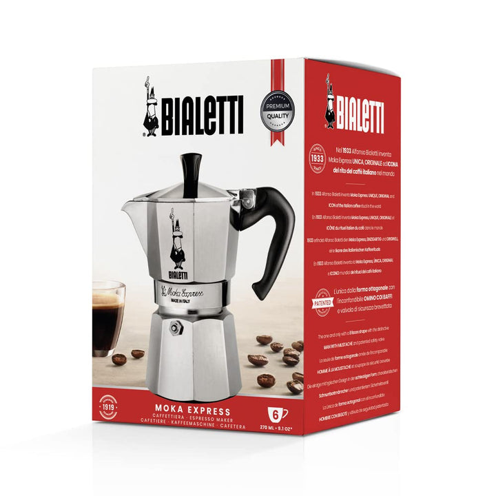 Bialetti 275-06 Moka Express 6-Cup Espresso Maker