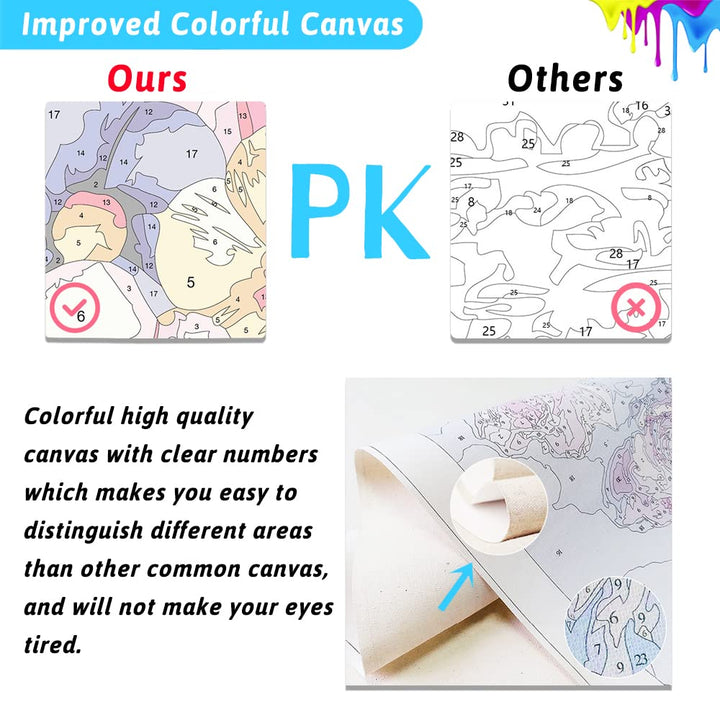 Paint by Number for Adults Beginner Inspirational DIY Acrylic Paint by Numbes Kits - Digital Adult Paint by Number for Home Wall Decor Gift 16x20 (No Frame)