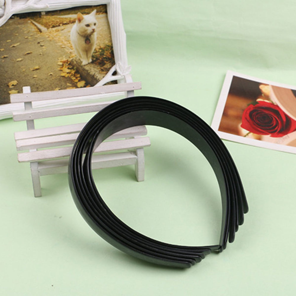 20 Pcs Bulk Plain Craft White Plastic Headbands, No Teeth Diy Hair Bands Girls Women Hair Accessories, 1