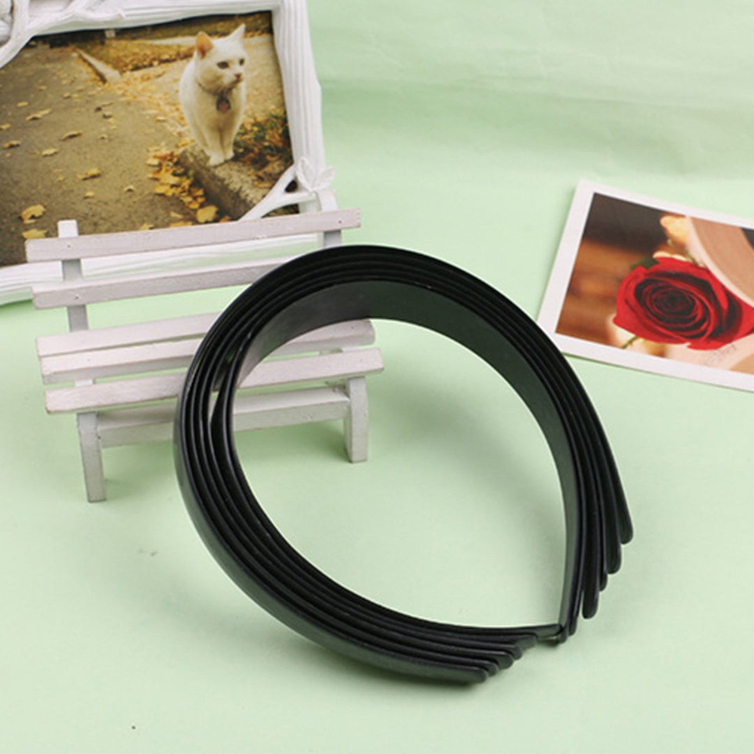 20 Pcs Bulk Plain Craft White Plastic Headbands, No Teeth Diy Hair Bands Girls Women Hair Accessories, 1