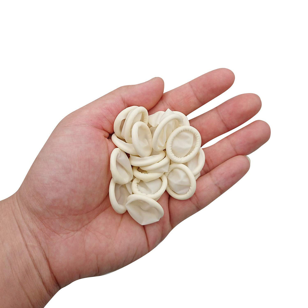 Hulless Large Latex Finger Cots Anti Static Rubber Fing