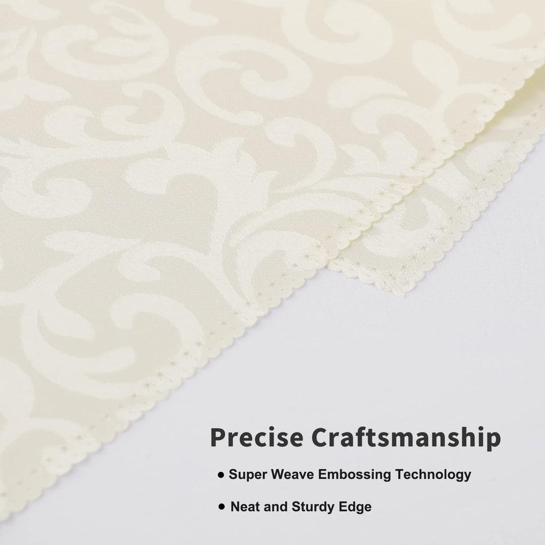 Cloth Napkins Set of 12 20x20 Inches Washable Polyester Everyday Use Table Napkins Reusable Durable Dinner Napkins for Weddings, Parties, Holiday Dinner, Beige