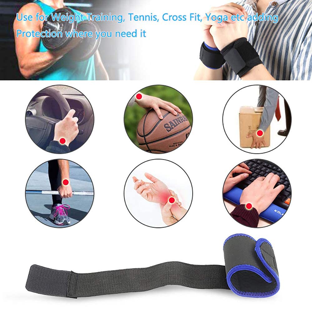 Wrist Brace Compression Wrist Strap Support Wrists forfor Men &amp; Women, Youth &amp; Elderly, Boys&amp; Girls, One Size Adjustable, Sports Wristband (Black)