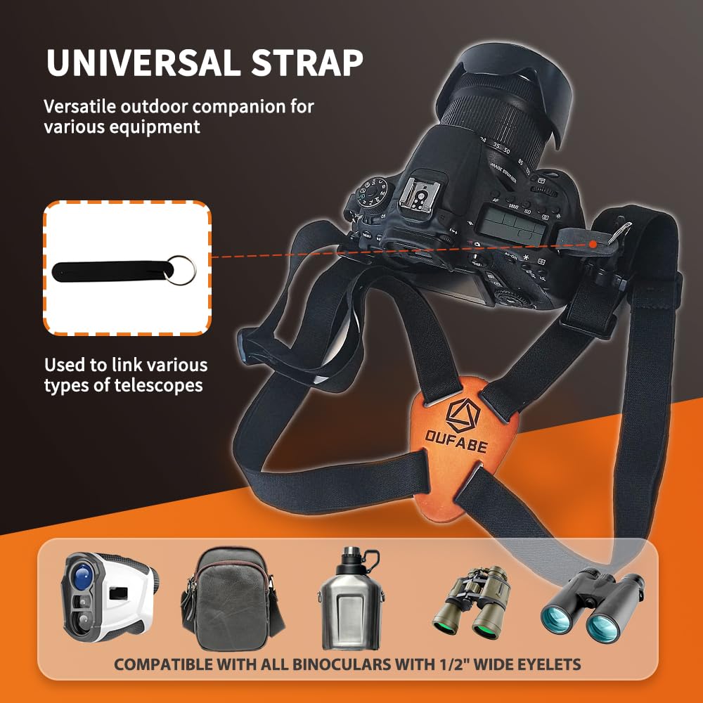 OUFABE Binocular Harness Strap, Binocular Strap, Adjust