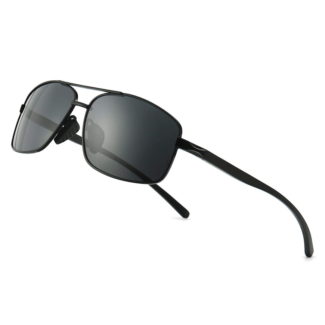 SUNGAIT Ultra Lightweight Rectangular Polarized Sunglas