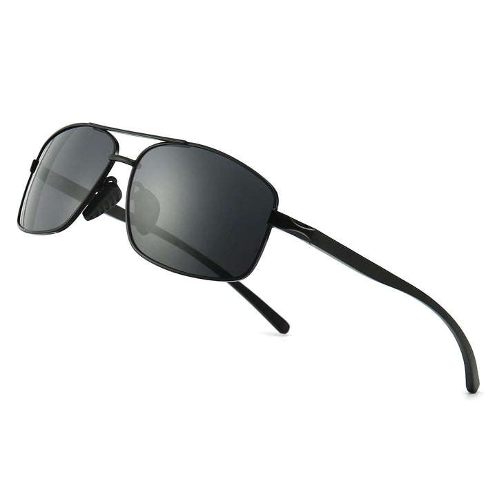 SUNGAIT Ultra Lightweight Rectangular Polarized Sunglas