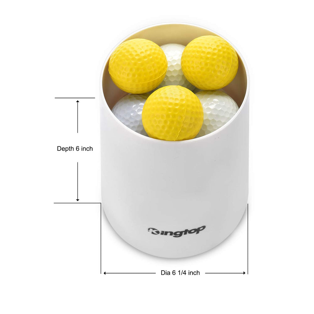 Golf Hole Cup, Putting Cup, Hole Cups for Practice Putting Green, Outdoor | Indoor, Fit USGA/PGA Regulations, Ivory White, 6” Depth Optional, 1-Pack