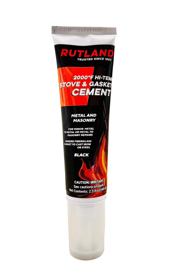 Rutland Stove Gasket Cement, 2.3-Ounce Tube, Black