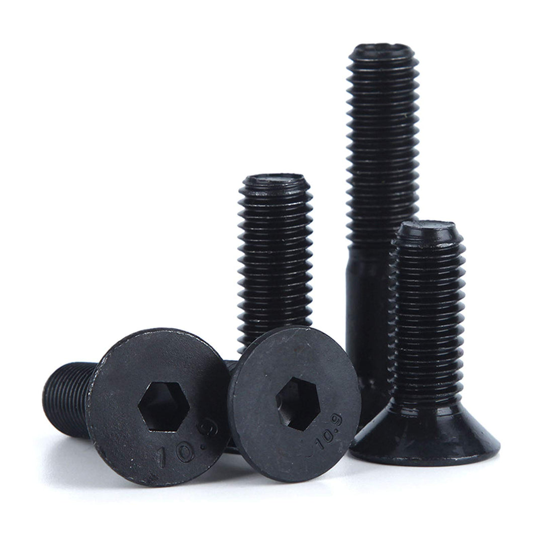 30 Pcs M4-0.7 x 35mm Flat Head Socket Cap Screws, Alloy Steel Grade 10.9, DIN 7991, Allen Socket Drive,Hex Drive,Black Oxide Finish (M4-0.7 x 35mm)
