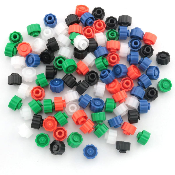 Syringe Tip Cap ITROLLE 100PCS Mixed Color Medicina Ora