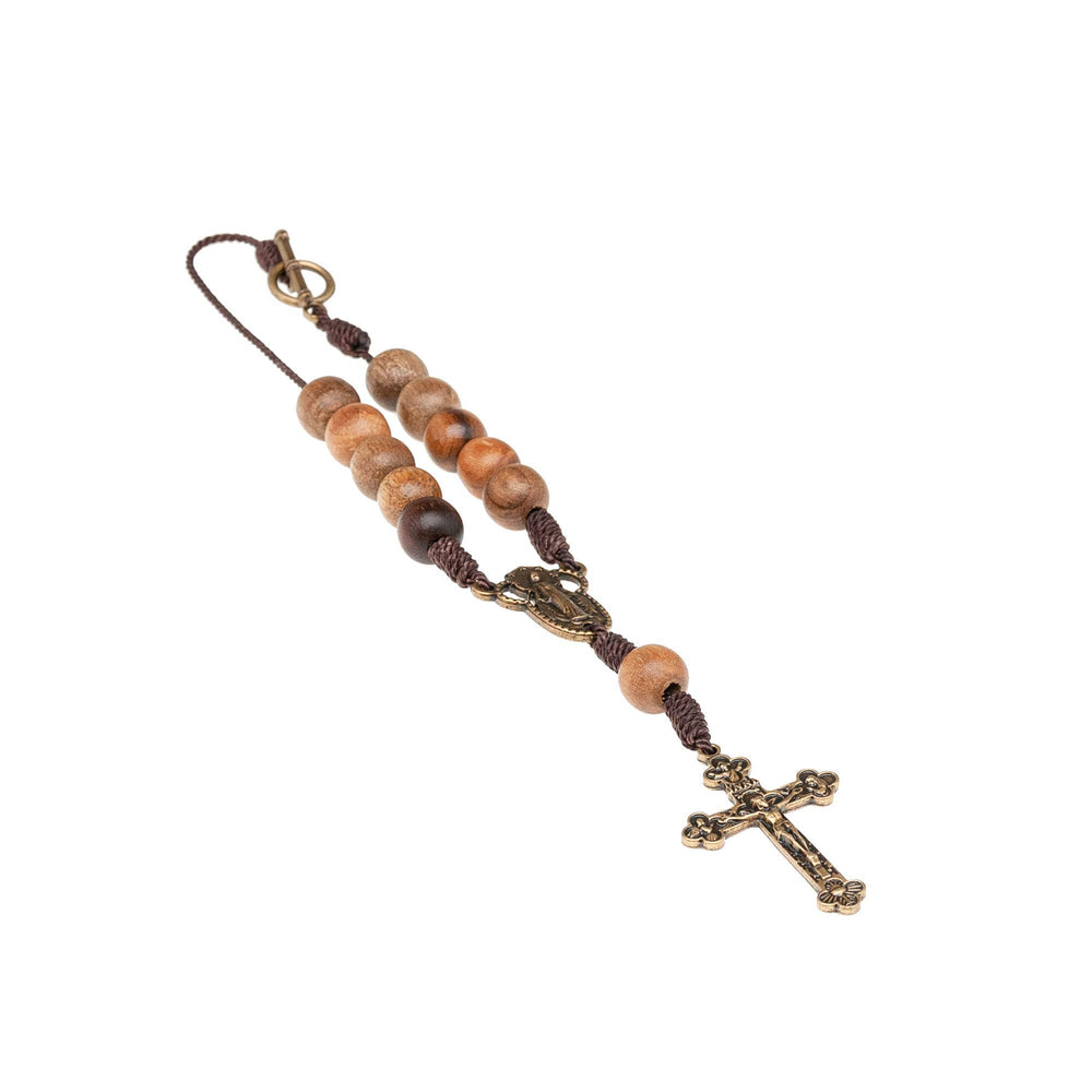 Car Rearview Mirror Rosary (Lady of Grace)