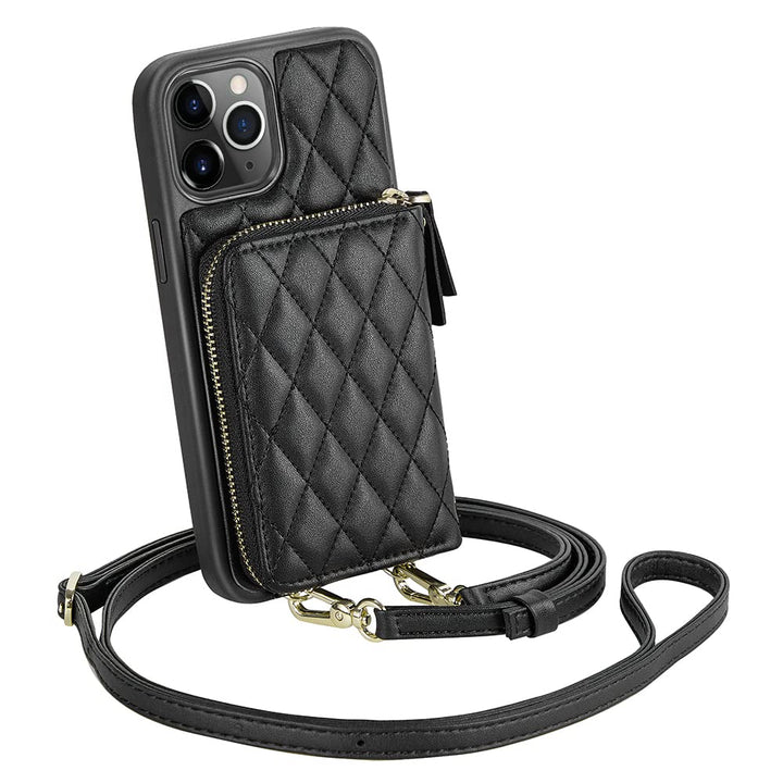 LAMEEKU Zipper Wallet Case for iPhone 11 Pro, Card Hold