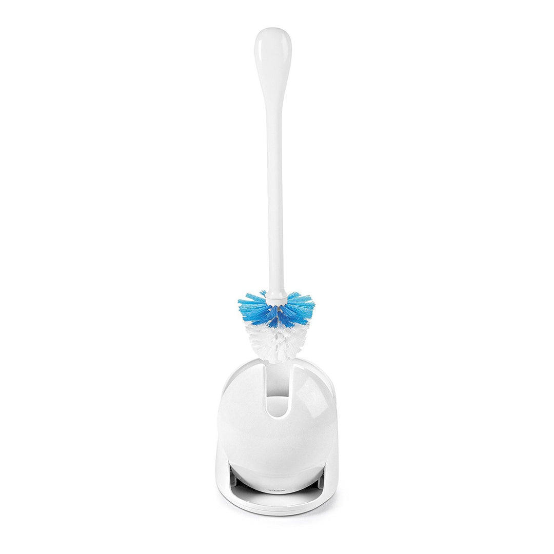 Good Grips Compact Toilet Brush &amp; Canister, White, 6 x 4-3/4 x 17-1/4 h