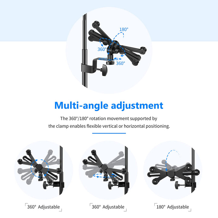 Neewer 7-14 inches Adjustable Tablet Holder Mount with 