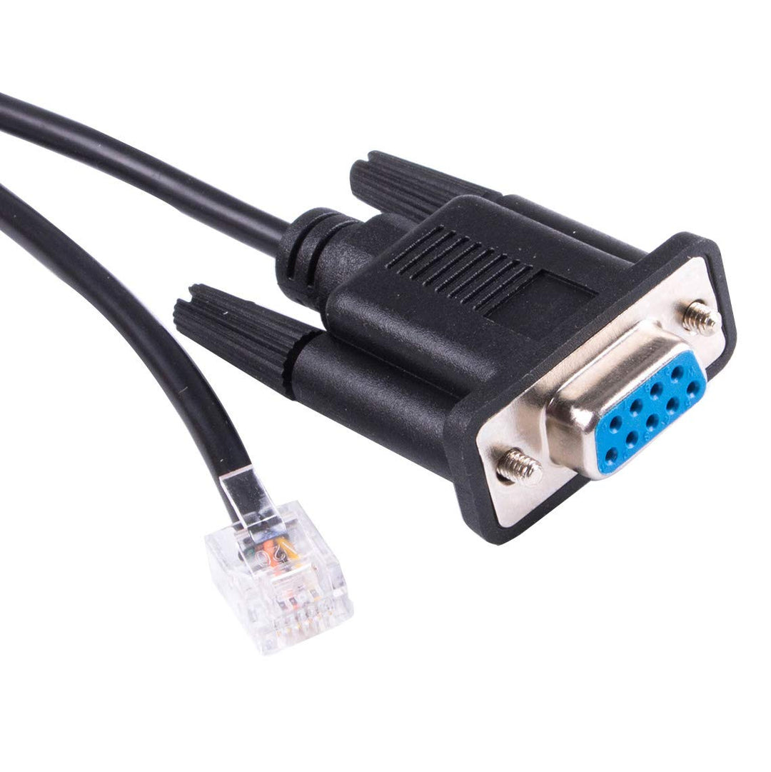 Suamdoen DB9 to RJ11 RJ12 6P6C LAN Network Serial Conso