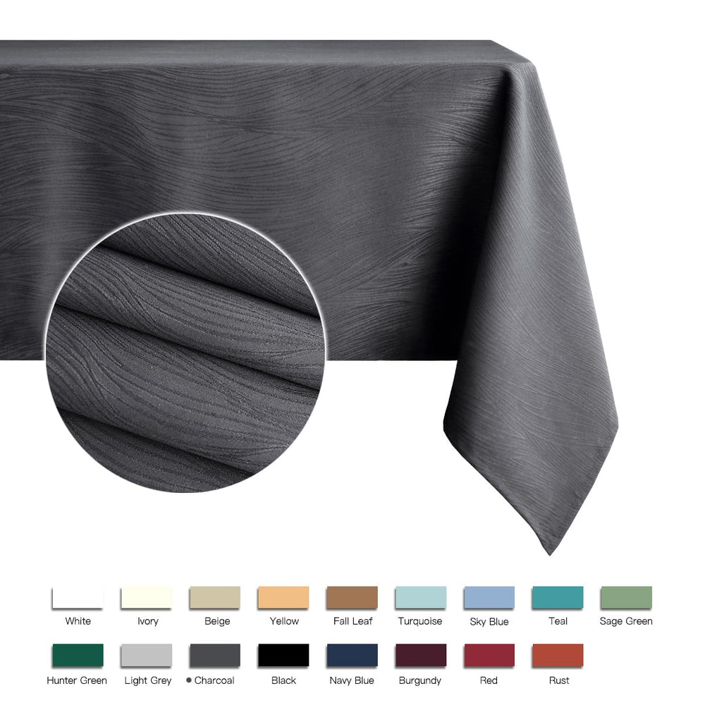 maxmill Jacquard Table Cloth Waving Pattern Water Proof