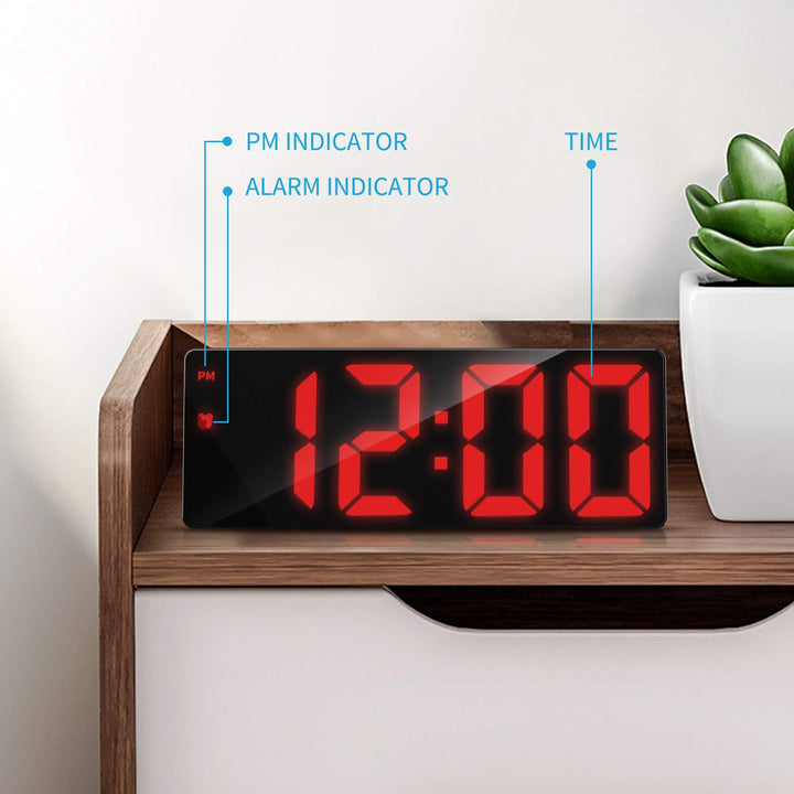 meross LED Digital Alarm Clock, Simple Design Desk Cloc