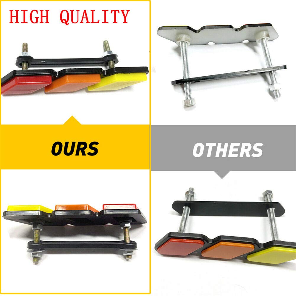 Tri-Color Grille Badge Emblem Grill, 3 Color Grille Badge Grill Emblem with Mounting Tools Fit for 4Runner Tundra