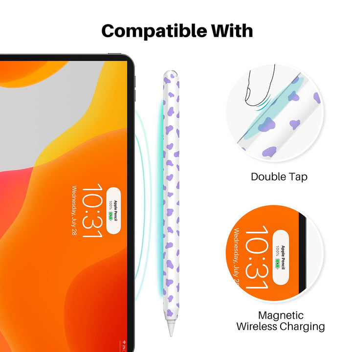 NIUTRENDZ Cow Print Case for Apple Pencil 2nd Generatio