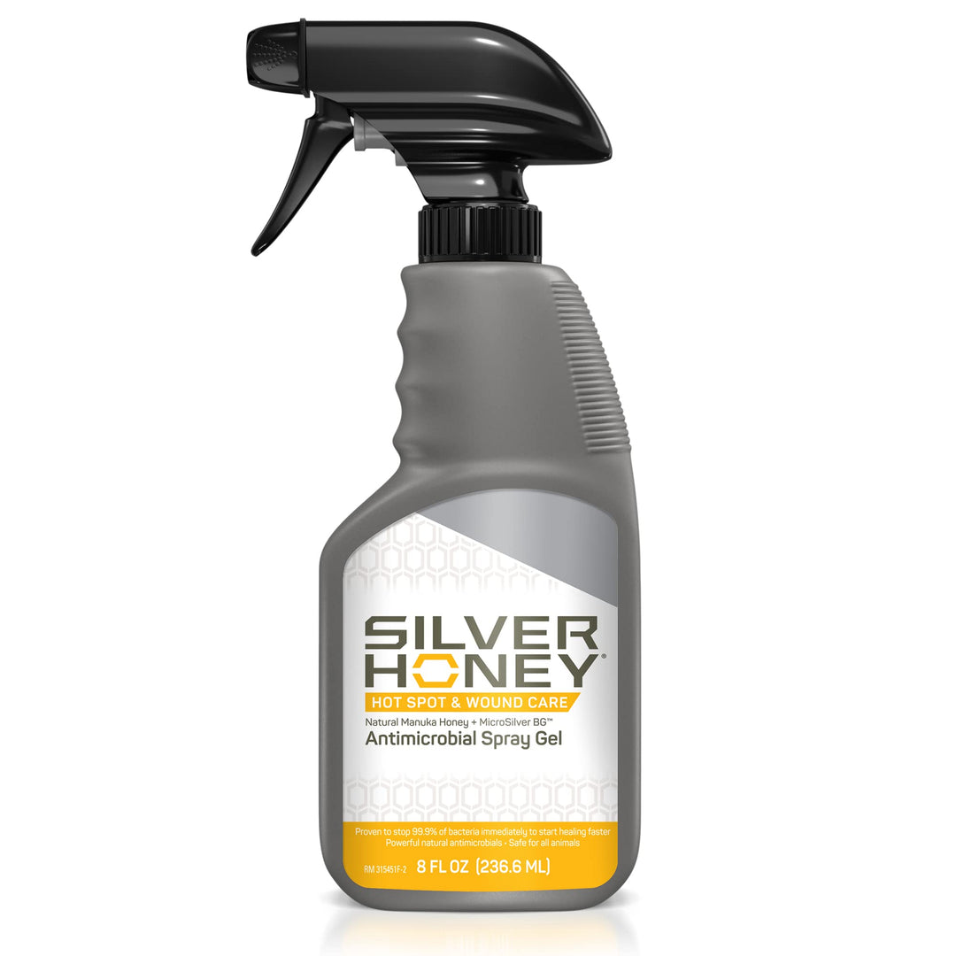 Absorbine Silver Honey Hot Spot & Wound Care Spray Gel for Dogs, Cats, Small Animals, 8oz Bottle