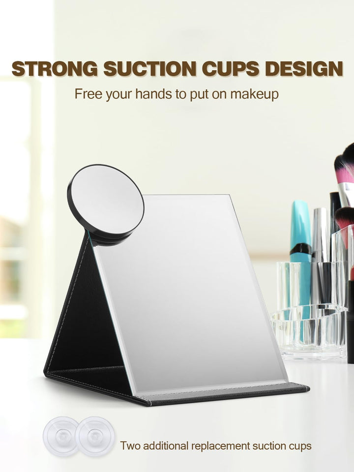 20X Magnifying Mirror with 2 Suction Cups, 3.5 inches Magnified Makeup Mirror and Slant Tweezers,1PCS