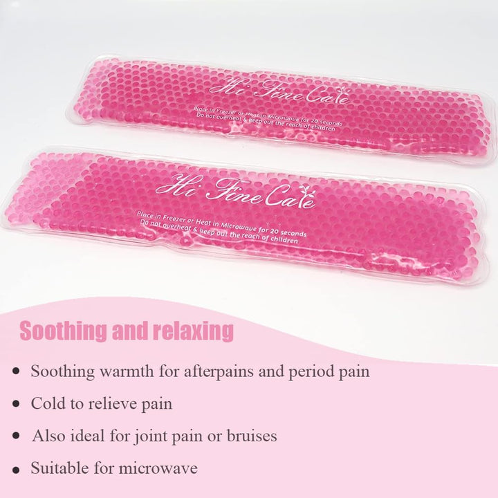 Reusable Perineal Cooling Pad for Postpartum &amp; Hemorrhoid Pain Relief, Hot &amp; Cold Packs for Women After Pregnancy and Delivery, 2 Ice Pack and 3 Cover (# Pink)