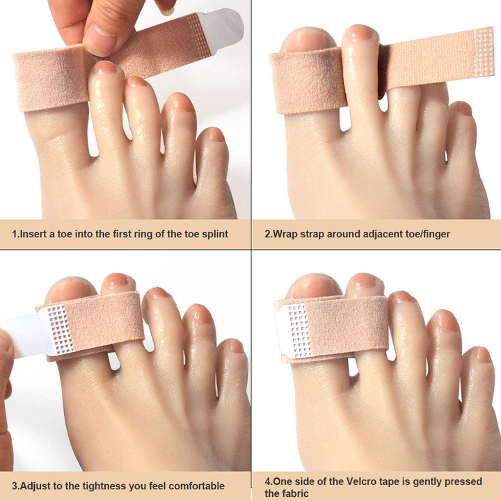 DYKOOK Lengthened Broken Toe Wraps for Your Big Toes, 8