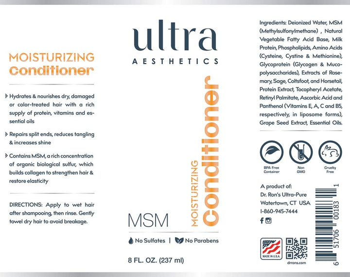 Ultra Botanicals - MSM Moisturizing Conditioner - 8oz