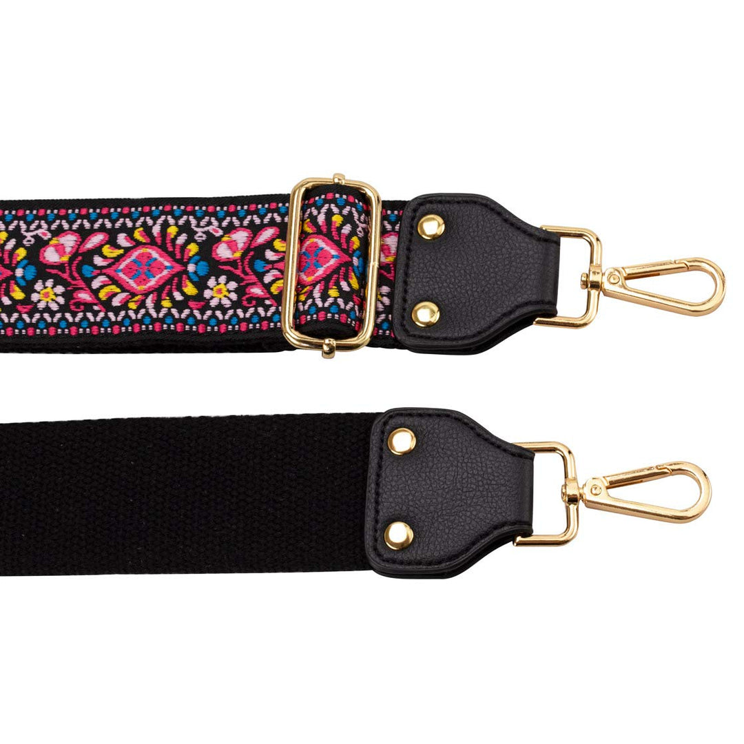 Allzedream Adjustable Guitar Style Purse Strap Replacement Crossbody Bags Jacquard Weave Embroidered (Vernal Equinox)